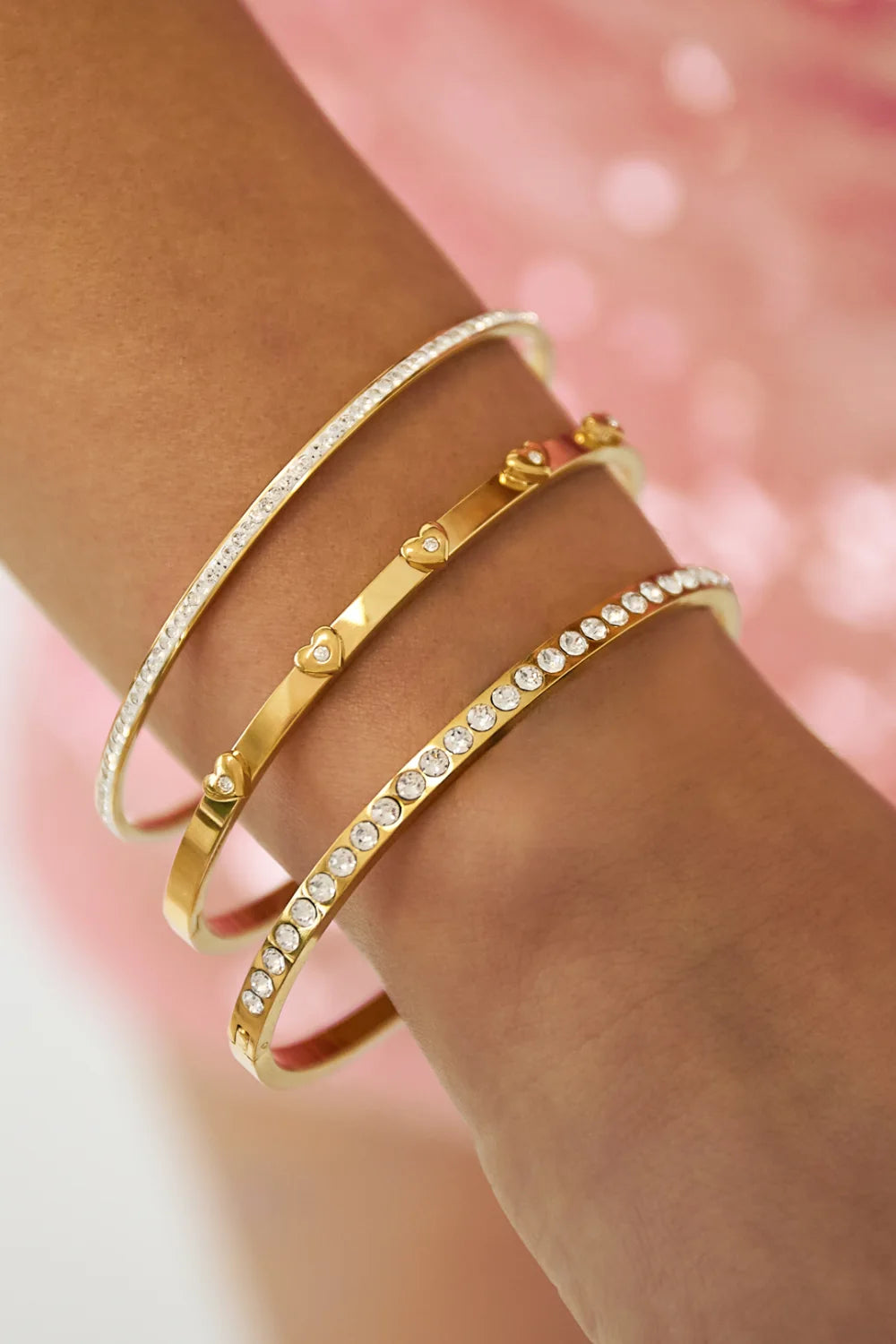 Heart Bangle Armband - Roestvrij Staal