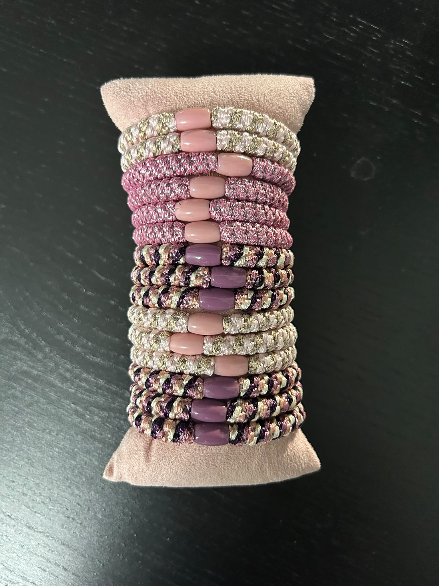 Glitter Haarelastiekje - Paars