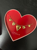 Falling Hearts Ketting - Roestvrij Staal