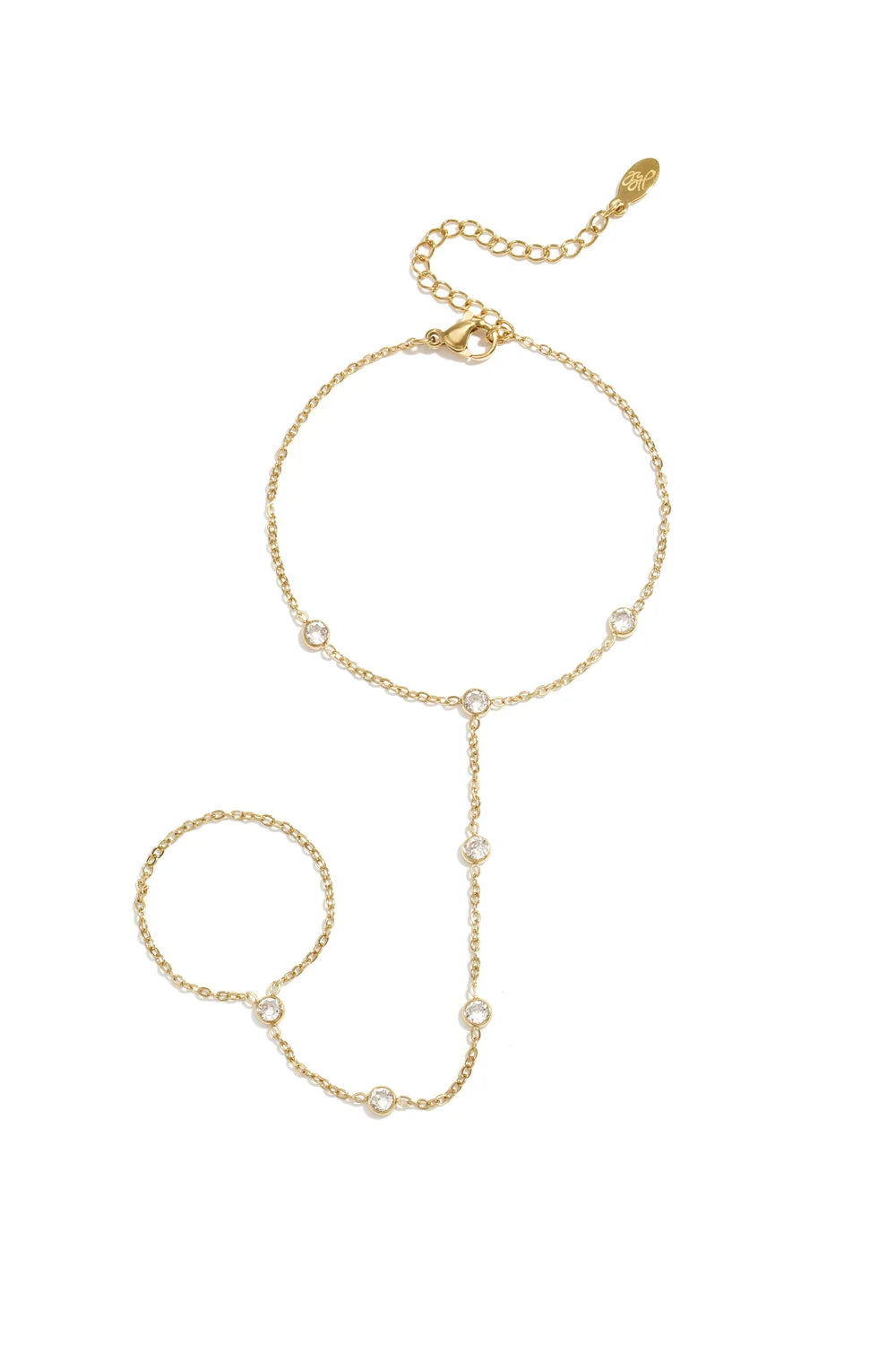 Hand chain met steentjes