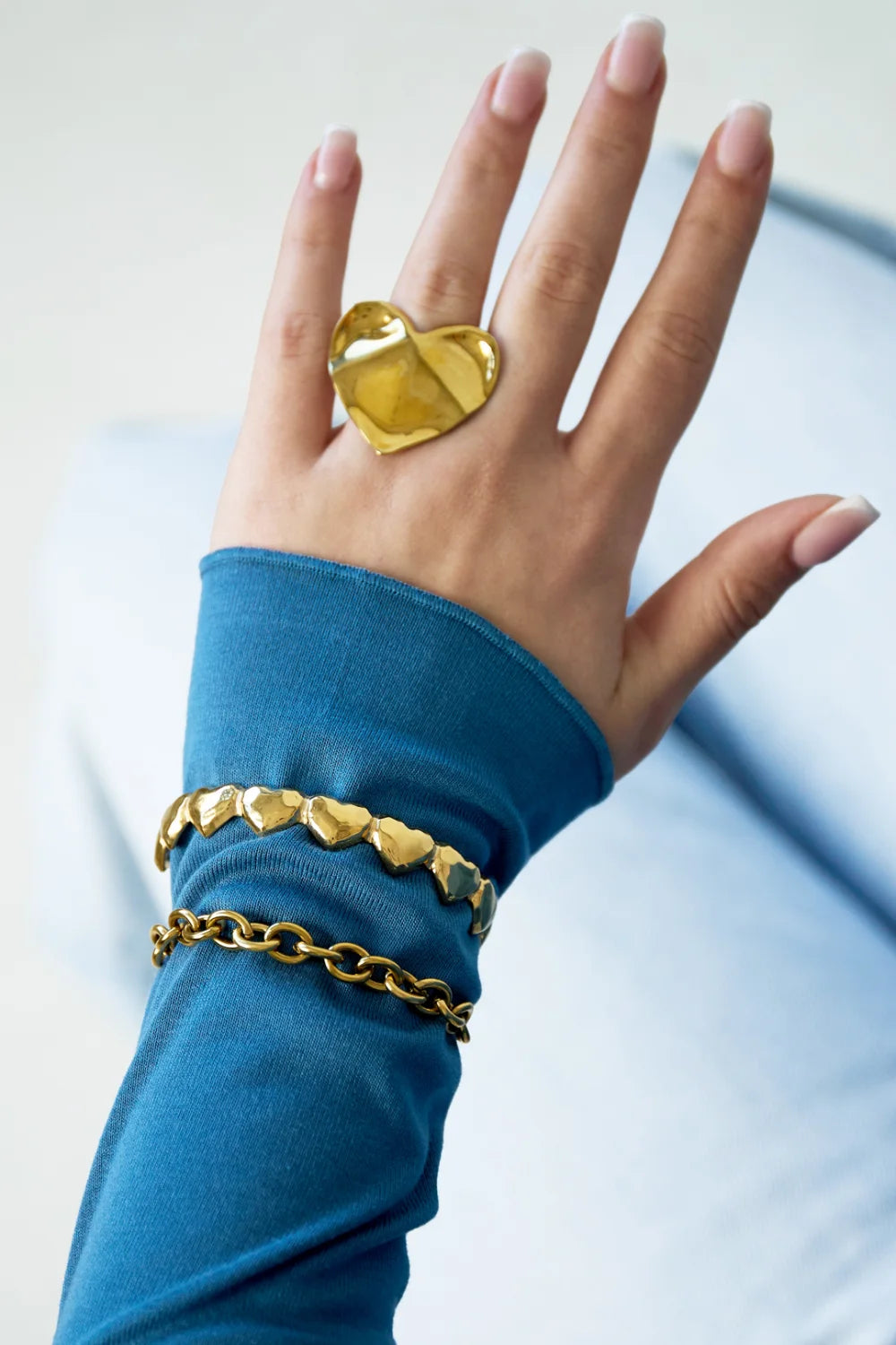 Heart Cuff Armband - Roestvrij Staal