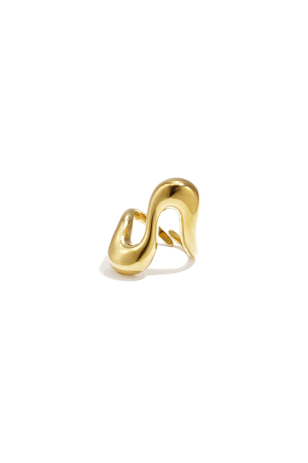 Wavy statement ring verstelbaar