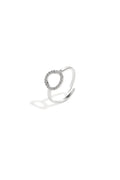 Circle Strass Ring - Roestvrij Staal