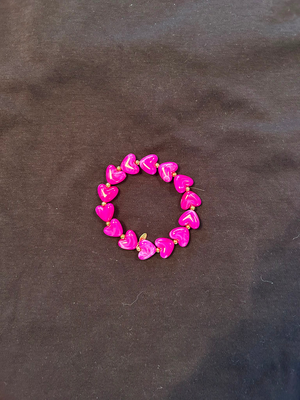 Pink Heart Bracelet