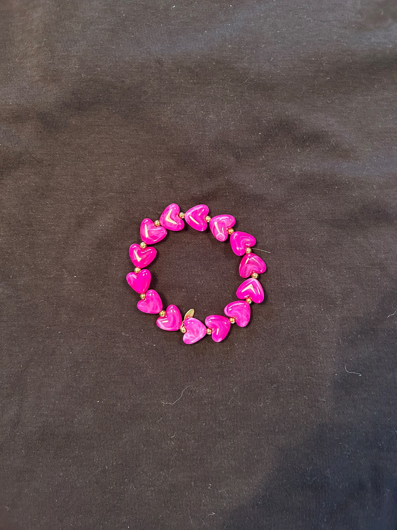 Pink Heart Bracelet