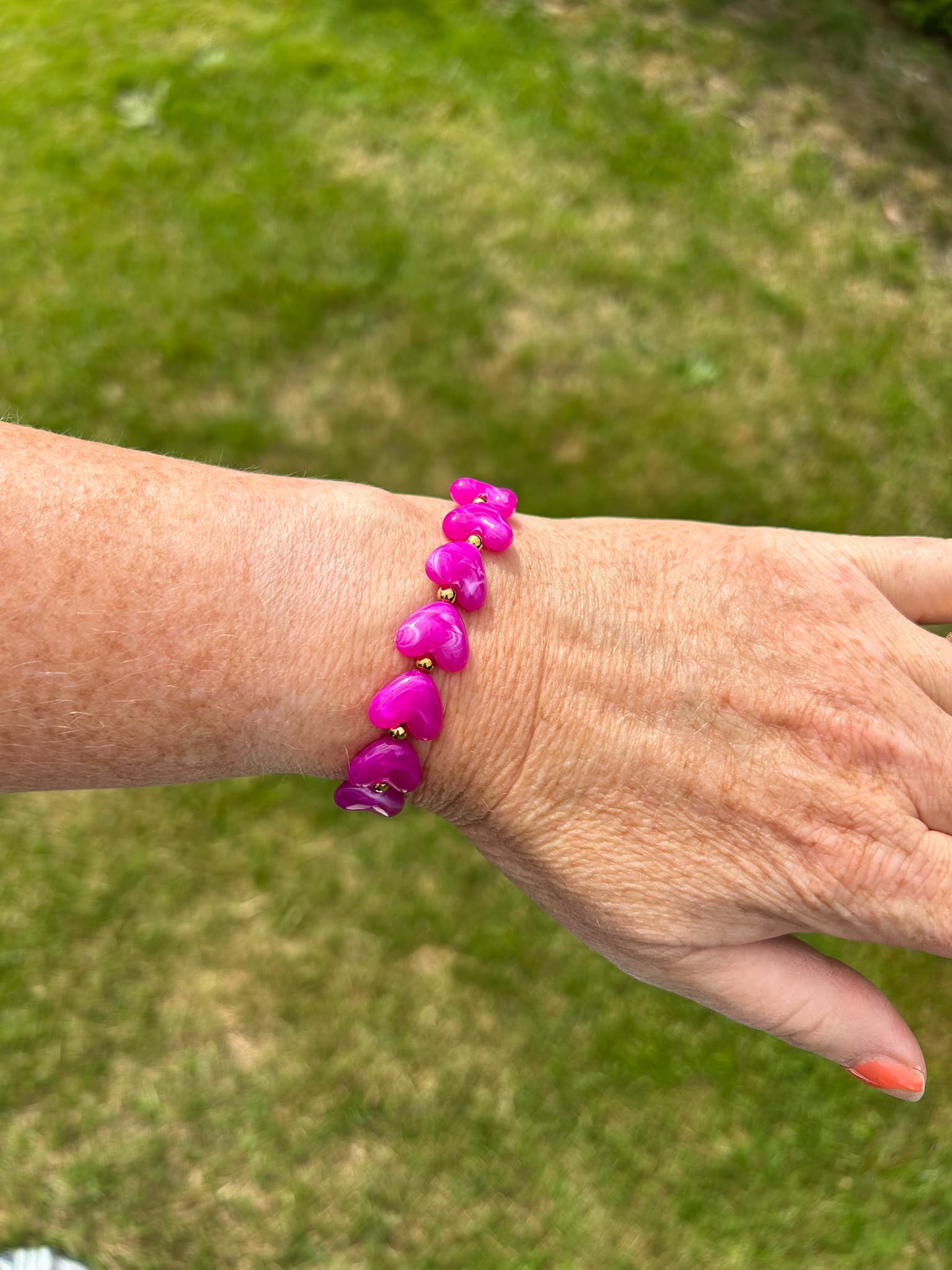Pink Heart Bracelet