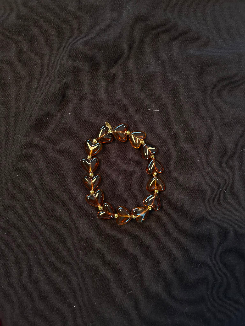 Brown Heart Bracelet