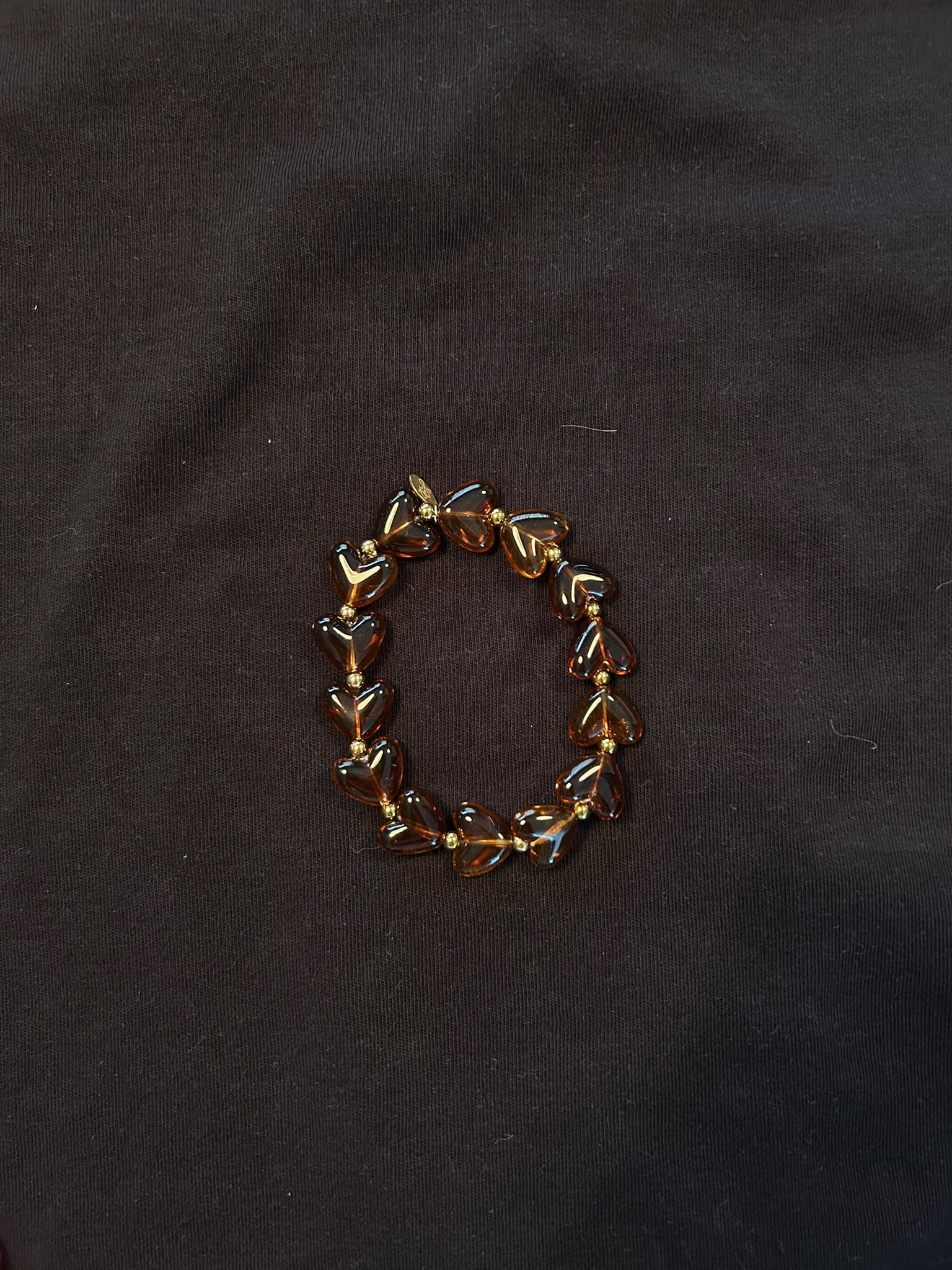 Brown Heart Bracelet