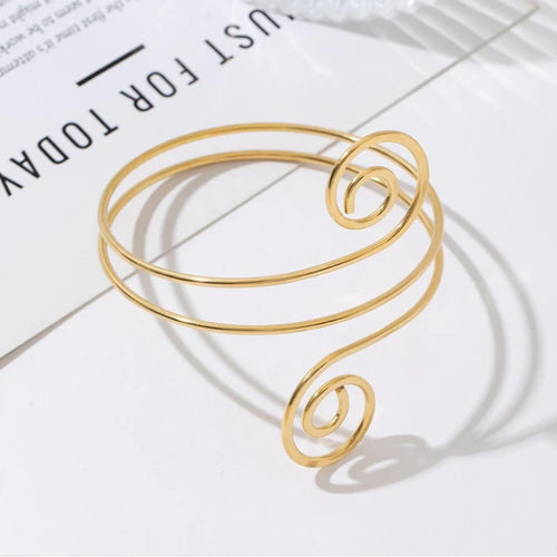 Bovenarmband spiraal - Roestvrij staal
