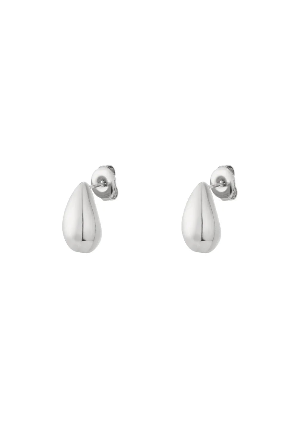 Puffy Drop Oorbellen - Roestvrij Staal