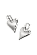 Puffy Heart Oorbellen - Roestvrij Staal