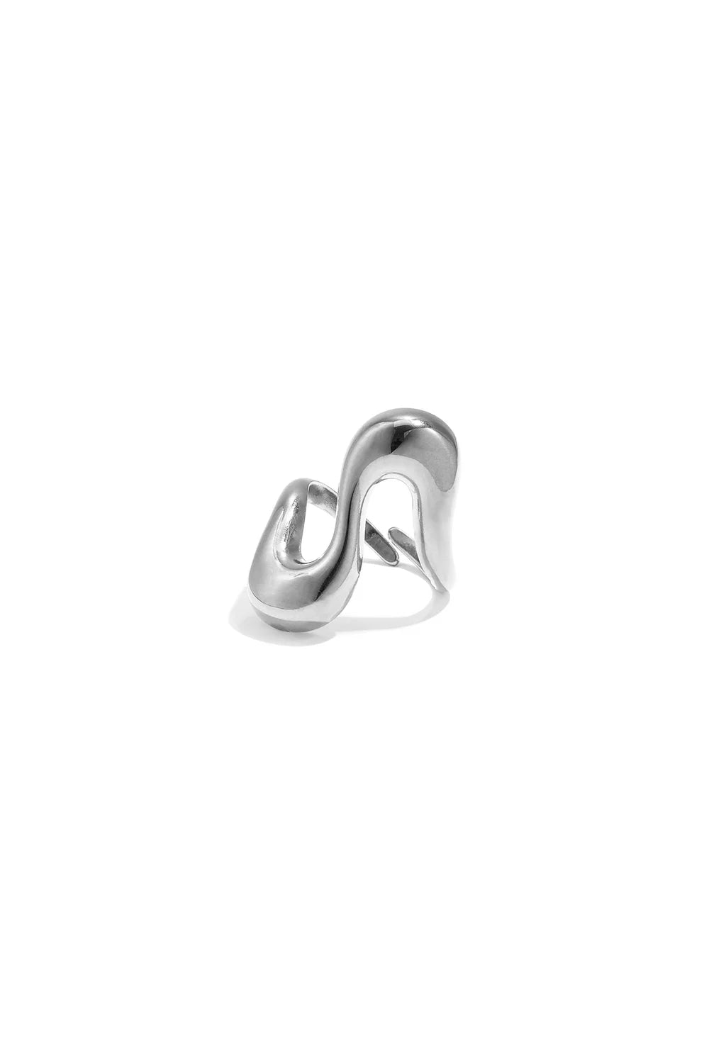 Wavy statement ring verstelbaar
