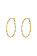 Twisted hoop oorbellen